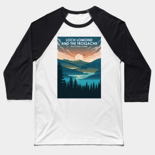 Loch Lomond and The Trossachs National Park Travel Poster Baseball T-Shirt